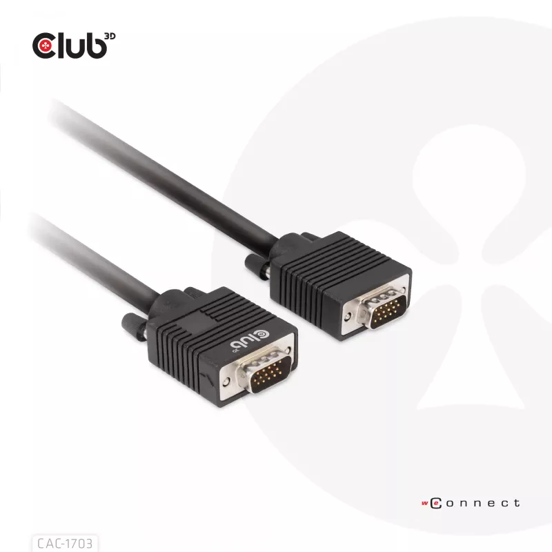 VGA Cable Bidirectional M/M 3m 28AWG CLUB3D CAC-1703