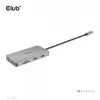 CLUB3D USB Gen1 Type-C 9-in-1 hub with HDMI, VGA, 2x USB Gen1 Type-A, RJ45, SD/Micro SD card slots and USB Gen1 Type-C Female port
