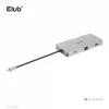 CLUB3D USB Gen1 Type-C 9-in-1 hub with HDMI, VGA, 2x USB Gen1 Type-A, RJ45, SD/Micro SD card slots and USB Gen1 Type-C Female port