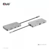 CLUB3D USB Gen1 Type-C 9-in-1 hub with HDMI, VGA, 2x USB Gen1 Type-A, RJ45, SD/Micro SD card slots and USB Gen1 Type-C Female port