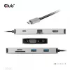 CLUB3D USB Gen1 Type-C 9-in-1 hub with HDMI, VGA, 2x USB Gen1 Type-A, RJ45, SD/Micro SD card slots and USB Gen1 Type-C Female port