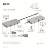 CLUB3D USB Gen1 Type-C 9-in-1 hub with HDMI, VGA, 2x USB Gen1 Type-A, RJ45, SD/Micro SD card slots and USB Gen1 Type-C Female port