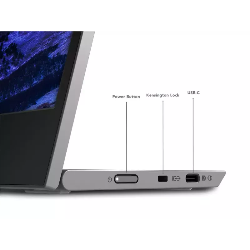 Monitor Lenovo L15 15.6 inch LED IPS Full HD 1920×1080, 60Hz, 14 ms, 250 cd/m², USB-C PD 65W, VESA, height adjustable