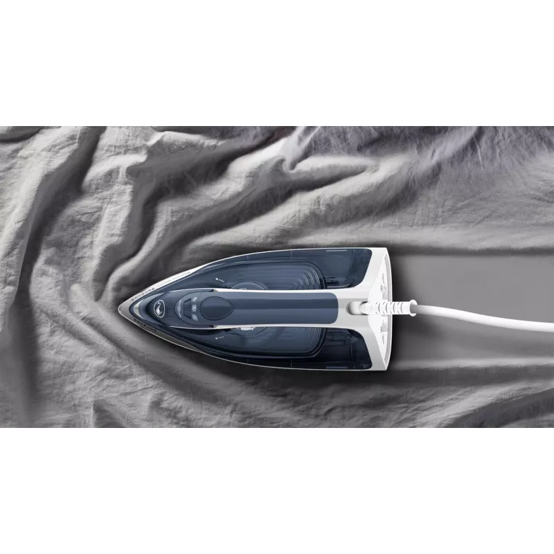 Tefal Express Steam FV2837 Dry & Steam iron Cerilium soleplate 2400 W Blue, Grey, White