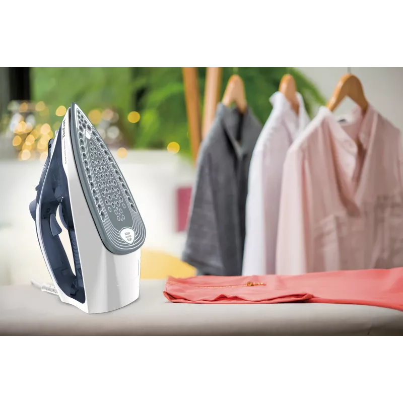 Tefal Express Steam FV2837 Dry & Steam iron Cerilium soleplate 2400 W Blue, Grey, White