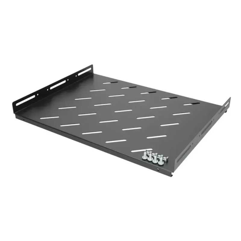 Extralink EX.19096 Fixed Rack Shelf 1U 19 inch 350mm Deep Black Steel