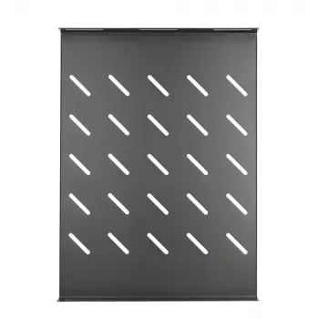 Extralink EX.19096 Fixed Rack Shelf 1U 19 inch 350mm Deep Black Steel