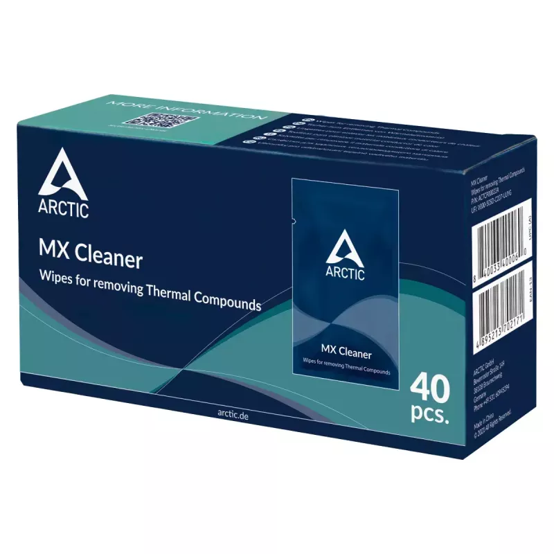 ARCTIC MX Cleaner - Wipes for removing Thermal Compounds (40 Pieces)