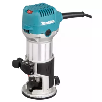 Router Makita RT0702CX2J — 710 W, 10,000–34,000 RPM, 8 mm collet, 0–40 mm depth, 1.8 kg