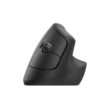 LOGITECH Lift Vertical Ergonomic Mouse - Right Handed - Wireless - Graphite Black