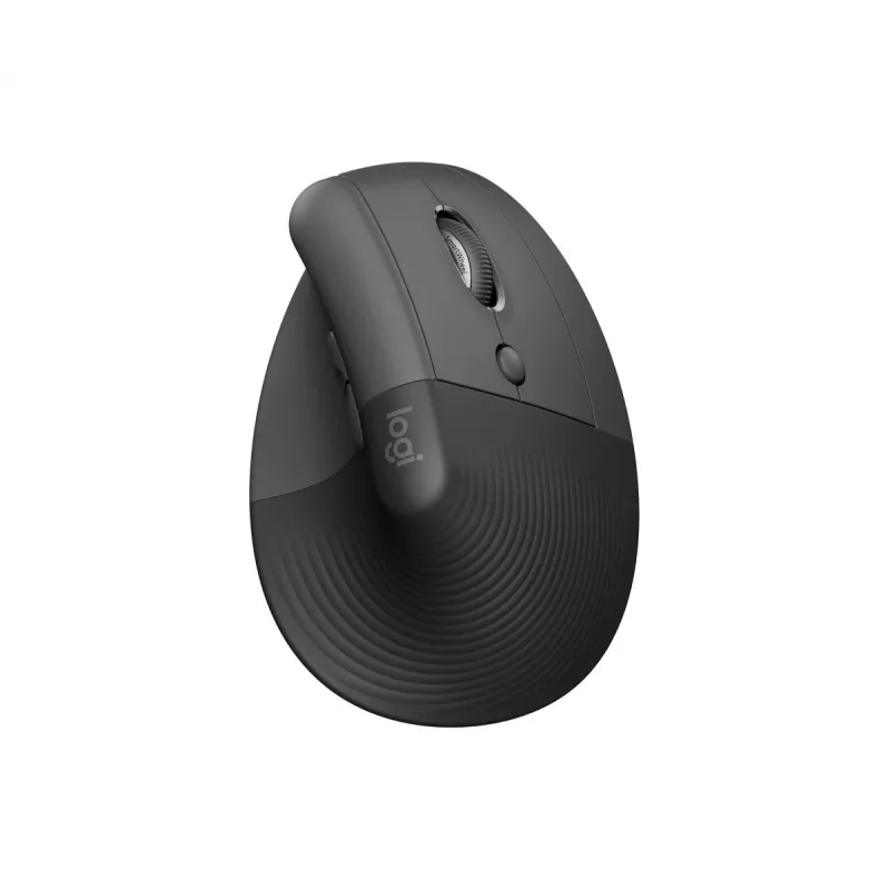 LOGITECH Lift Vertical Ergonomic Mouse - Right Handed - Wireless - Graphite Black