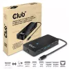 CLUB3D Type-C 7-in-1 hub with 2x HDMI, 2x USB Gen1 Type-A, 1x RJ45, 1x 3.5mm Audio, 1x USB Gen1 Type-C 100W Female port