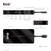 CLUB3D Type-C 7-in-1 hub with 2x HDMI, 2x USB Gen1 Type-A, 1x RJ45, 1x 3.5mm Audio, 1x USB Gen1 Type-C 100W Female port
