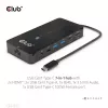 CLUB3D Type-C 7-in-1 hub with 2x HDMI, 2x USB Gen1 Type-A, 1x RJ45, 1x 3.5mm Audio, 1x USB Gen1 Type-C 100W Female port