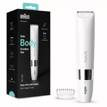 Braun BS1000 body mini trimmer, white