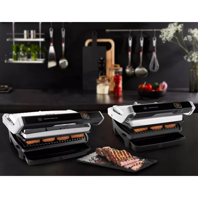 Contact grill Tefal OptiGrill Elite XL GC760D Stainless steel 2200W