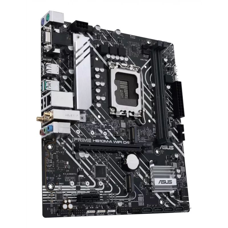 Motherboard ASUS PRIME H610M-A WIFI D4 — Intel H610, LGA1700, micro ATX, DDR4, 2x DIMM, Wi‑Fi 5, Bluetooth 5.0, 2x M.2, HDMI 2.1, DP 1.4