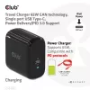 CLUB3D Travel Charger 65W GAN technology, Single port USB Type-C, Power Delivery(PD) 3.0 Support