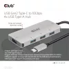 CLUB3D 4-Port USB-A Hub for USB-C – 10Gbps Fast Transfer