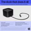HP Thunderbolt Dock 120W G4, Wired, Thunderbolt 4, Black, Kensington, China, Thailand, Taiwan, Business