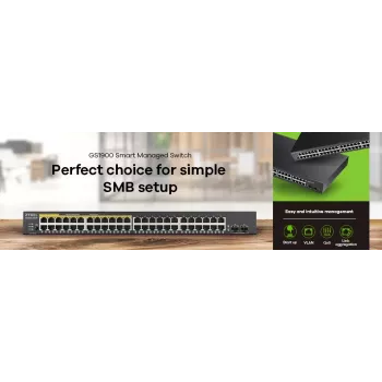 Zyxel GS1900-48-EU0102F network switch L2 Gigabit Ethernet (10/100/1000) Black