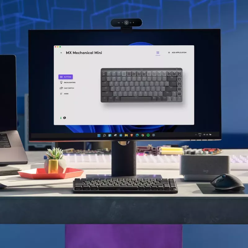 LOGITECH Mx Mechanical Mini Minimalist Wireless Illuminated Keyboard - Graphite Tactile Quiet Qwerty US/Int'l