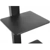 TV cabinet Goobay 58526 Black Steel 1 shelf 650x400x1458 mm