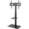 TV cabinet Goobay 58526 Black Steel 1 shelf 650x400x1458 mm