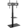 TV cabinet Goobay 58526 Black Steel 1 shelf 650x400x1458 mm