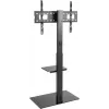 TV cabinet Goobay 58526 Black Steel 1 shelf 650x400x1458 mm