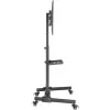 Multimedia stand Goobay 59507 Black Steel Height 1540 mm