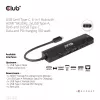 CLUB3D USB Gen1 Type-C, 6-in-1 Hub with HDMI 8K30Hz, 2xUSB Type-A, RJ45 and 2xUSB Type-C, Data and PD charging 100 watt
