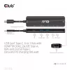 CLUB3D USB Gen1 Type-C, 6-in-1 Hub with HDMI 8K30Hz, 2xUSB Type-A, RJ45 and 2xUSB Type-C, Data and PD charging 100 watt