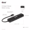 CLUB3D USB Gen1 Type-C, 6-in-1 Hub with HDMI 8K30Hz, 2xUSB Type-A, RJ45 and 2xUSB Type-C, Data and PD charging 100 watt