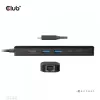 CLUB3D USB Gen1 Type-C, 6-in-1 Hub with HDMI 8K30Hz, 2xUSB Type-A, RJ45 and 2xUSB Type-C, Data and PD charging 100 watt