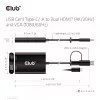 CLUB3D USB Gen1 Type-C/-A to Dual HDMI (4K/30Hz) / VGA (1080/60Hz)