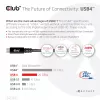 CLUB3D USB4 Gen2x2 Type-C Bi-Directional Cable 4K60Hz, Data 20Gbps, PD 240W(48V/5A) EPR M/M 2m