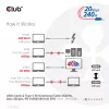 CLUB3D USB4 Gen2x2 Type-C Bi-Directional Cable 4K60Hz, Data 20Gbps, PD 240W(48V/5A) EPR M/M 2m