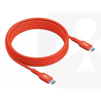 USB-C to USB-C Bi-Directional Cable CLUB3D CAC-1573, USB4 Gen 2x2, 2 m, Red, PD up to 240W