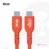USB-C to USB-C Bi-Directional Cable CLUB3D CAC-1573, USB4 Gen 2x2, 2 m, Red, PD up to 240W