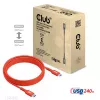 USB-C to USB-C Bi-Directional Cable CLUB3D CAC-1573, USB4 Gen 2x2, 2 m, Red, PD up to 240W