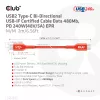 USB-C to USB-C Bi-Directional Cable CLUB3D CAC-1573, USB4 Gen 2x2, 2 m, Red, PD up to 240W