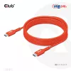 USB-C to USB-C Bi-Directional Cable CLUB3D CAC-1573, USB4 Gen 2x2, 2 m, Red, PD up to 240W