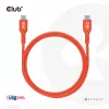 USB-C to USB-C Bi-Directional Cable CLUB3D CAC-1573, USB4 Gen 2x2, 2 m, Red, PD up to 240W
