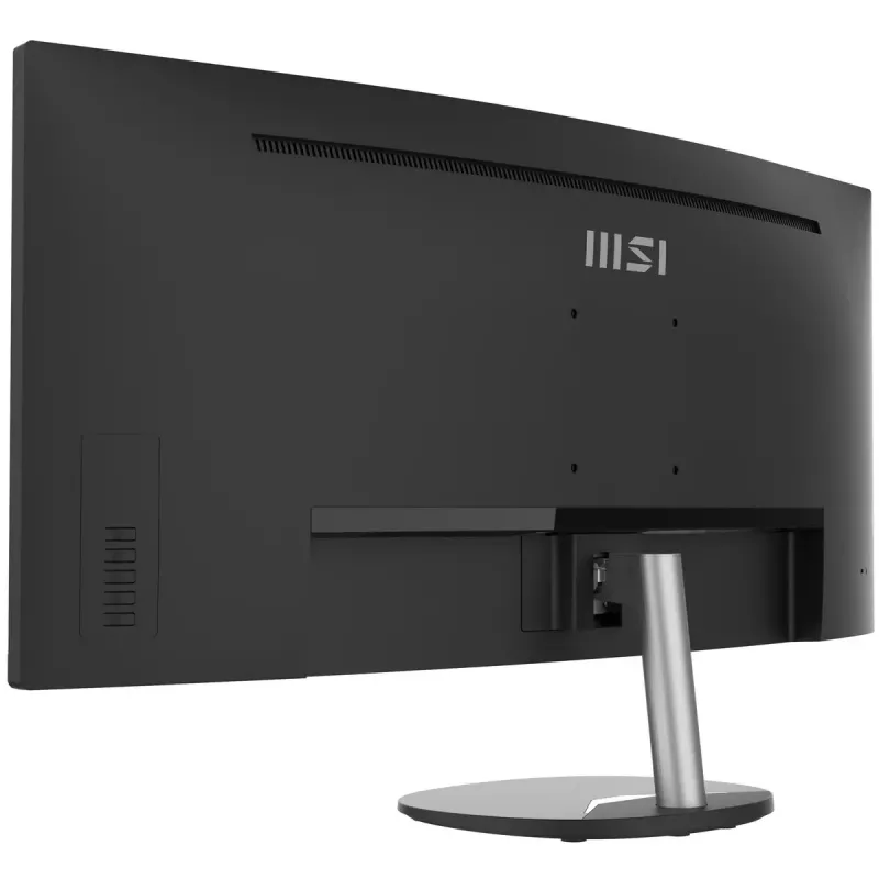 MSI Pro MP341CQ 34 inch Curved Monitor, 1500R, UWQHD (3440 x 1440), 21:9, 100Hz, VA, 4ms, HDMI, VGA, Built-in Speakers, Anti-Glare, Anti-Flicker, Less Blue light, TÜV Certified, VESA, Kensington, Black