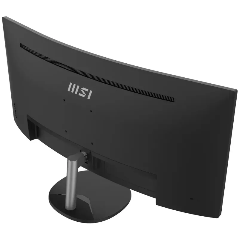 MSI Pro MP341CQ 34 inch Curved Monitor, 1500R, UWQHD (3440 x 1440), 21:9, 100Hz, VA, 4ms, HDMI, VGA, Built-in Speakers, Anti-Glare, Anti-Flicker, Less Blue light, TÜV Certified, VESA, Kensington, Black