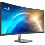 MSI Pro MP341CQ 34 inch Curved Monitor, 1500R, UWQHD (3440 x 1440), 21:9, 100Hz, VA, 4ms, HDMI, VGA, Built-in Speakers, Anti-Glare, Anti-Flicker, Less Blue light, TÜV Certified, VESA, Kensington, Black