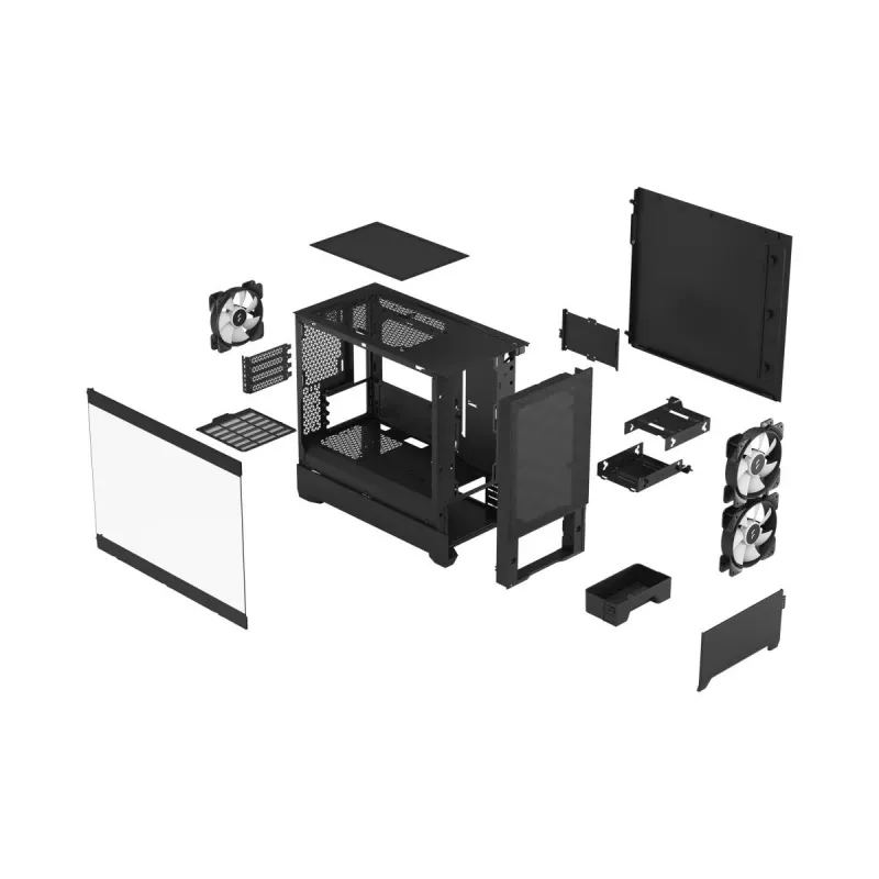 FRACTAL DESIGN Fractal Design Pop Mini Air RGB Black Tg Clear Tint