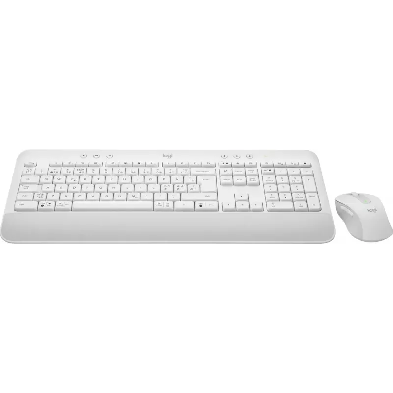 LOGITECH Signature Mk650 Combo For Business - Off-white - Qwerty Dansk/ Norsk/ Svenska/ Suomalainen