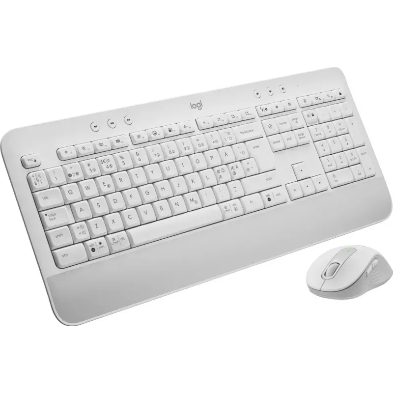 LOGITECH Signature Mk650 Combo For Business - Off-white - Qwerty Dansk/ Norsk/ Svenska/ Suomalainen